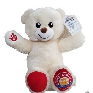 Build-a-Bear BAB National Teddy Bear Day 2019 Plush Bear Red Accents 15 inch